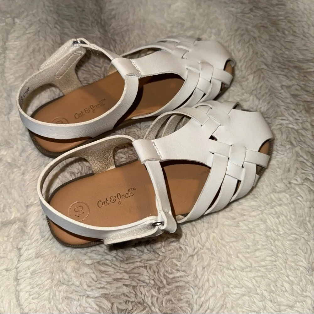 Cat & Jack White Girls' Fisherman Sandals